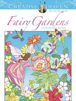 Book Cover for Creative Haven Fairy Gardens Coloring Book by Marty Noble