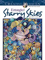 Book Cover for Creative Haven Entangled Starry Skies Coloring Book by Angela Porter