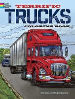 Book Cover for Terrific Trucks Coloring Book by Steven James Petruccio
