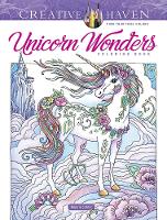 Book Cover for Creative Haven Unicorn Wonders Coloring Book by Marjorie Sarnat