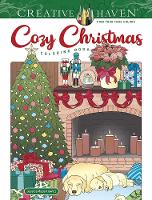Book Cover for Creative Haven Cozy Christmas Coloring Book by Jessica Mazurkiewicz