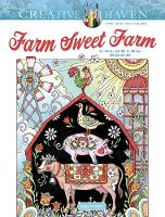 Book Cover for Creative Haven Farm Sweet Farm Coloring Book by Marjorie Sarnat