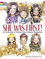 Book Cover for She Was First! 45 Impressive Women Who Broke Barriers by Diana Zourelias