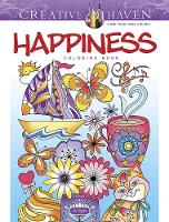 Book Cover for Creative Haven Happiness Coloring Book by Jo Taylor