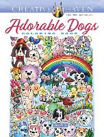 Book Cover for Creative Haven Adorable Dogs Coloring Book by Angela Porter