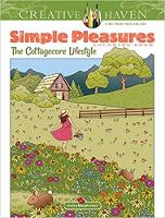 Book Cover for Creative Haven Simple Pleasures Coloring Book by Jessica Mazurkiewicz
