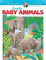 Book Cover for Creative Haven Lovable Baby Animals Coloring Book by Marty Noble