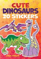 Book Cover for Cute Dinosaurs Stickers by Chuck Whelon