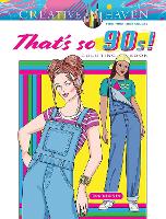 Book Cover for Creative Haven That's So 90s! Coloring Book by Eileen Miller