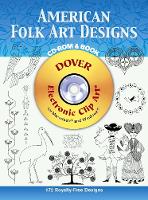 Book Cover for American Folk Art Designs CD-ROM and Book by Joseph D’Addetta