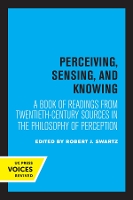 Book Cover for Perceiving, Sensing, and Knowing by Robert J. Swartz