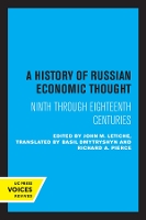 Book Cover for A History of Russian Economic Thought by John M Letiche