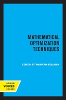 Book Cover for Mathematical Optimization Techniques by Richard Bellman