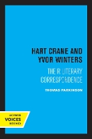 Book Cover for Hart Crane and Yvor Winters by Thomas Parkinson