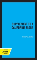 Book Cover for Supplement to A California Flora by Philip A. Munz