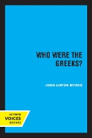 Book Cover for Who Were the Greeks? by John Linton Myres