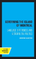 Book Cover for Governing the Island of Montreal by Andrew Sancton