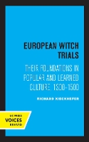 Book Cover for European Witch Trials by Richard Kieckhefer