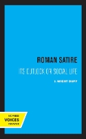 Book Cover for Roman Satire by J Wight Duff