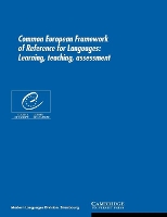 Book Cover for Common European Framework of Reference for Languages by Council of Europe