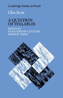 Book Cover for A Question of Syllables by Clive Scott