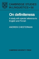 Book Cover for On Definiteness by Andrew University of Helsinki Chesterman