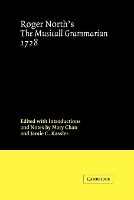 Book Cover for Roger North's The Musicall Grammarian 1728 by Roger North