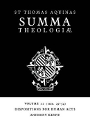 Book Cover for Summa Theologiae: Volume 22, Dispositions for Human Acts by Thomas Aquinas