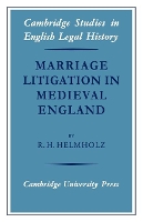 Book Cover for Marriage Litigation in Medieval England by R. H. Helmholz