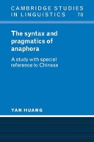 Book Cover for The Syntax and Pragmatics of Anaphora by Yan University of Reading Huang