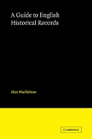 Book Cover for English Historical Records by Alan MacFarlane