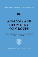 Book Cover for Analysis and Geometry on Groups by Nicholas T Varopoulos, L SaloffCoste, T Coulhon