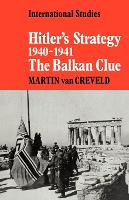 Book Cover for Hitler's Strategy 1940–1941 by Martin L van Creveld