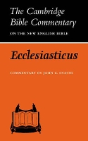 Book Cover for Ecclesiasticus or the Wisdom of Jesus, Son of Sirach by John G Snaith