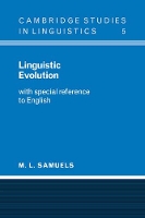 Book Cover for Linguistic Evolution by M L Samuels