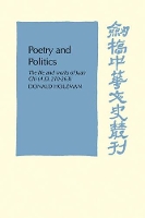 Book Cover for Poetry and Politics by Donald Holzman