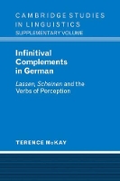 Book Cover for Infinitival Complements in German by Terence McKay