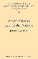 Book Cover for Amos's Oracles Against the Nations by John Barton