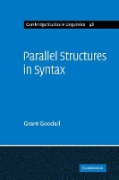 Book Cover for Parallel Structures in Syntax by Grant Goodall