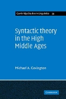 Book Cover for Syntactic Theory in the High Middle Ages by Michael A Covington