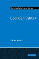 Book Cover for Georgian Syntax by Alice C Harris