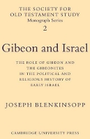 Book Cover for Gibeon and Israel by Joseph Blenkinsopp