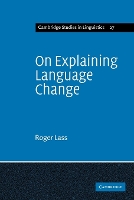 Book Cover for On Explaining Language Change by Lass