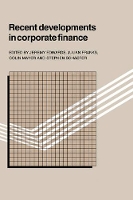 Book Cover for Recent Developments in Corporate Finance by Jeremy Edwards