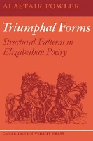 Book Cover for Triumphal Forms by Alastair Fowler