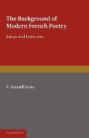 Book Cover for The Background of Modern French Poetry by P Mansell University of Manchester Jones