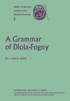 Book Cover for A Grammar of Diola-Fogny by J. David Sapir