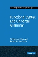 Book Cover for Functional Syntax and Universal Grammar by William A, Jr Foley, Jr, Robert D Van Valin