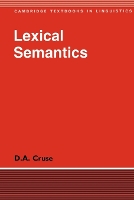 Book Cover for Lexical Semantics by D A University of Manchester Cruse