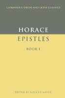 Book Cover for Epistles Book I by Horace